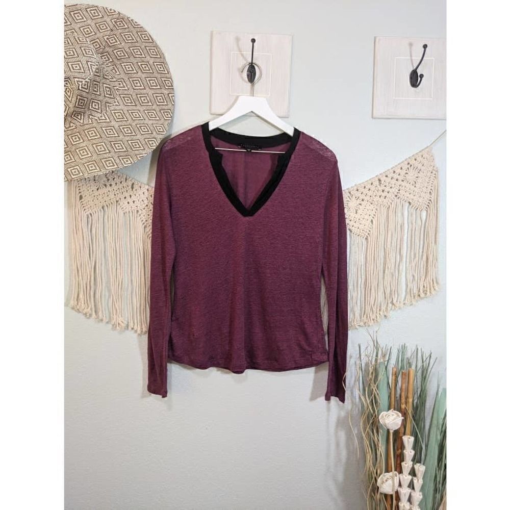 Sanctuary Black and Maroon Long Sleeve
